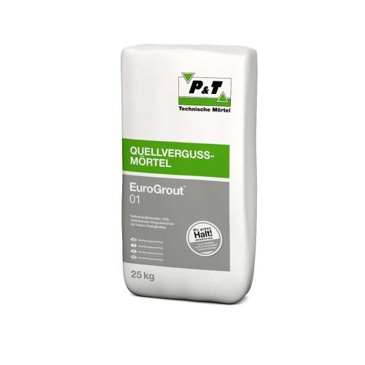 P&T Quellvergussmörtel EuroGrout, Sack á 25 kg