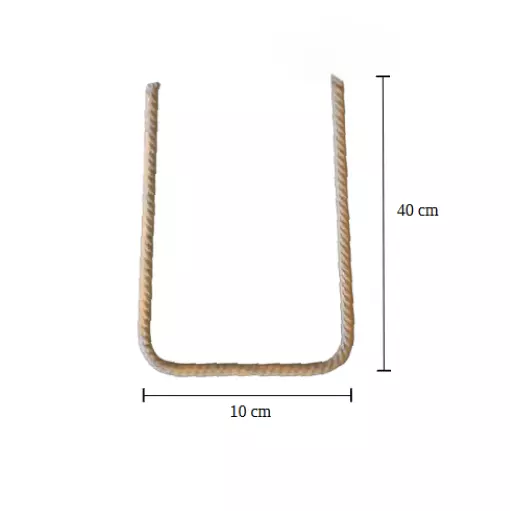 80 U-Bügel 40x10x40 cm aus Betonstahl Ø 8 mm