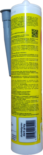 310 ml weber.fug 880, Fliesen-Silikon, innen + außen - dunkelgrau
