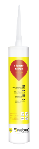 310 ml weber.fug 880, Fliesen-Silikon, innen + außen - elfenbein