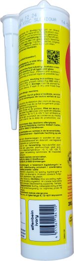 310 ml weber.fug 880, Fliesen-Silikon, innen + außen - elfenbein