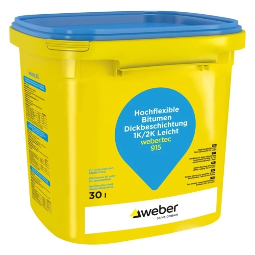 Bitumen-Dickbeschichtung weber.tec 915 1K