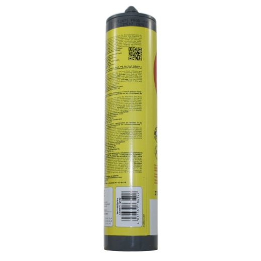 310 ml weber.fug 880, Fliesen-Silikon, innen + außen - zementgrau