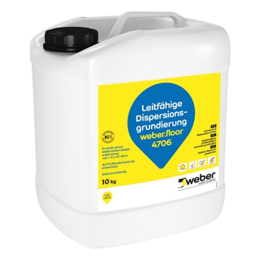 weber.floor 4706 Leitfähige Dispersionsgrundierung, 10kg Kanister