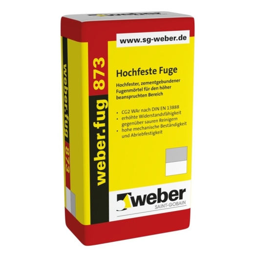 weber.fug 873 hochfester, zementgebundener Fugenmörtel, 25kg Sack