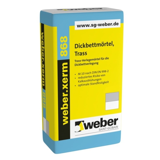 weber.xerm 868 Dickbettmörtel Trass, 25kg Sack