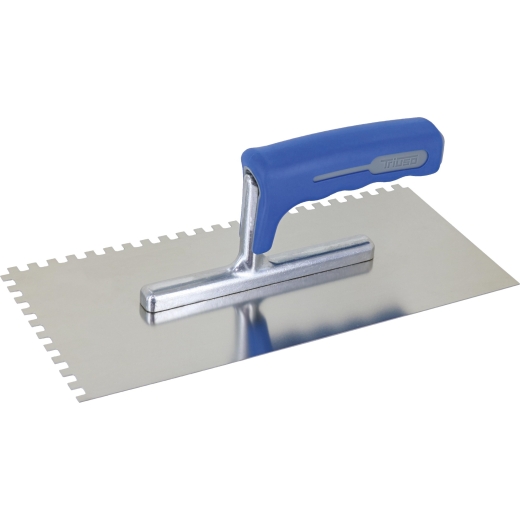Glättekelle 130 x 280 mm Edelstahl gezahnt 6x6