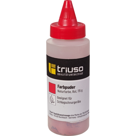 Farbpuder Schlagschnurfarbe für Schlagschnurgeräte 115g, rot FPR100