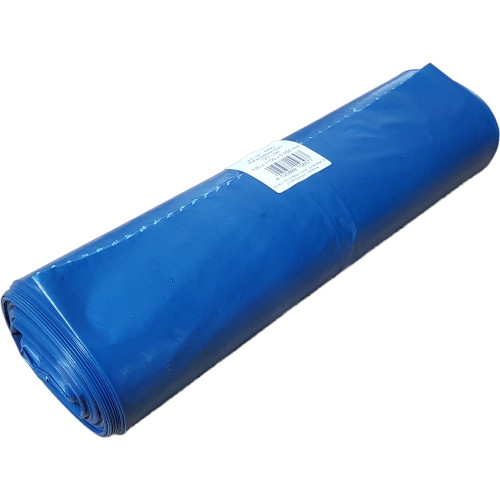 Abfallsack, LDPE blau 55my, 120 Liter, 700 x 1100 mm, Rolle á 25 Stück