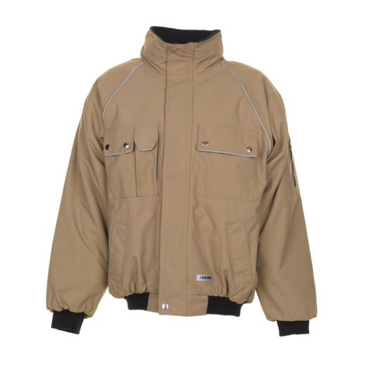 Canvas 320 Winterblouson - Planam khaki/schwarz/Gr. 2XL