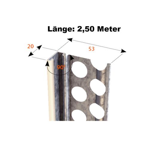 Catnic Außenputzabschlussprofil 6222 - 2,50 Meter