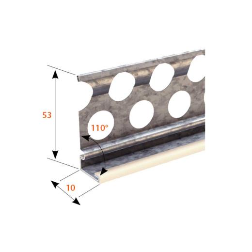 Catnic Außenputzabschlussprofil 6227, Putzst. 10 mm, verzinkt