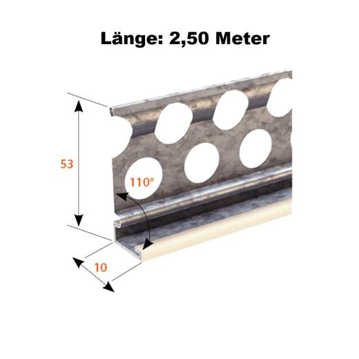 Catnic Außenputzabschlussprofil 6227, Putzst. 10 mm, verzinkt 2,50 Meter