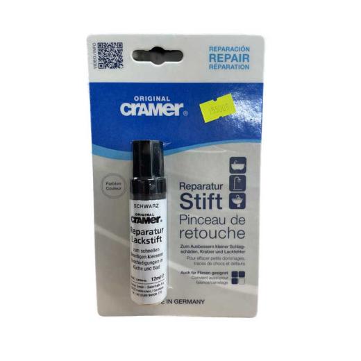 Cramer Reparatur-Stift Schwarz, Keramik Email Acryl 12ml