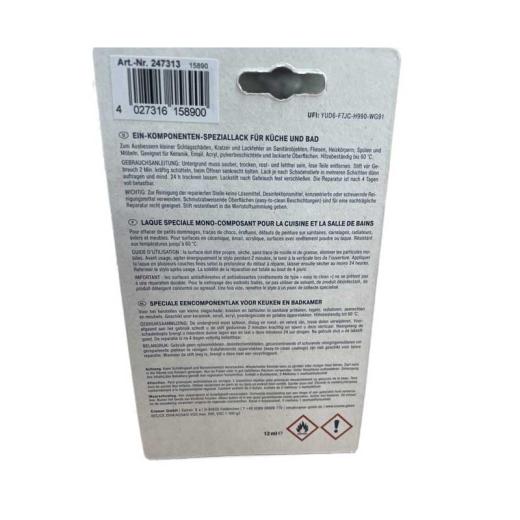 Cramer Reparatur-Stift Schwarz, Keramik Email Acryl 12ml