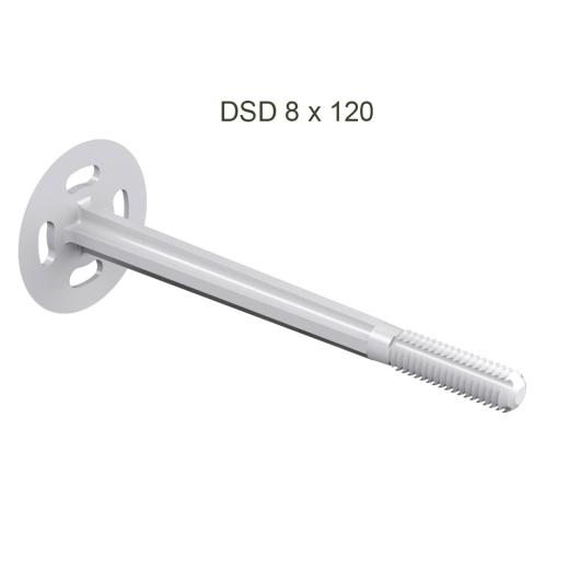 Dämmstoffnagel DSD 8 x 120 Teller Ø 90 mm für Plattendicke 80-90 mm