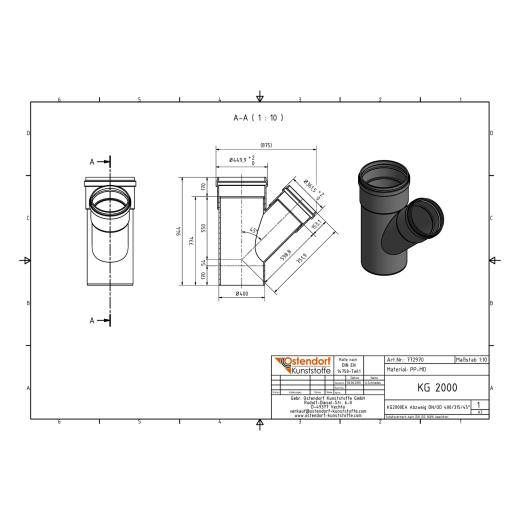 KG2000-EA SN16 Abzweig DN/OD 400/315-45