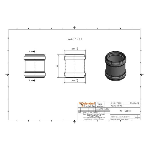 KG2000-U SN16 Überschiebemuffe DN/OD 110