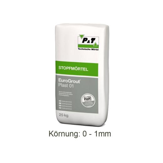 P&T Unterstopfmörtel EuroGrout Plast 01, 25 Kg 0 - 1 mm