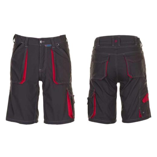 Planam Basalt Herren Shorts anthrazit/rot/Gr. 2XL