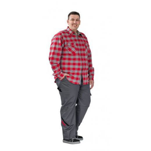 Planam Bundhose Highline schiefer/schwarz/rot / Gr. 25