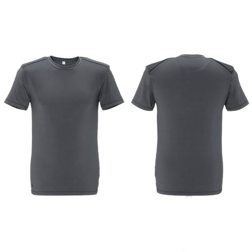 Planam Durawork T-Shirt grau / schwarz/Gr. XS