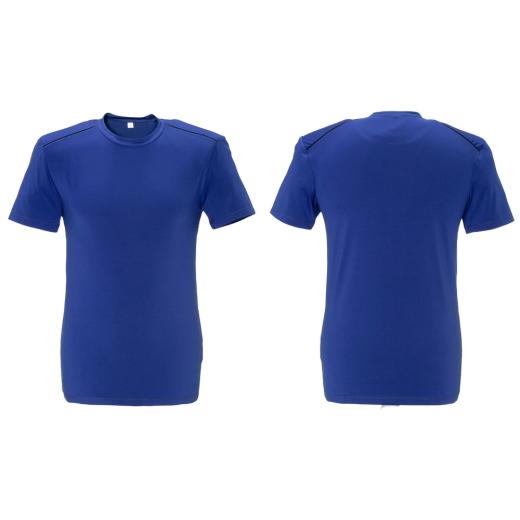 Planam Durawork T-Shirt kornblau / schwarz/Gr. 2XL