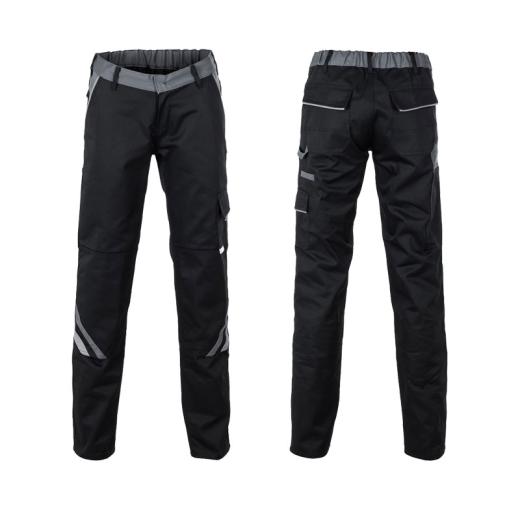 Planam Highline Damen Bundhose schwarz/schiefer/zink/Gr. 46