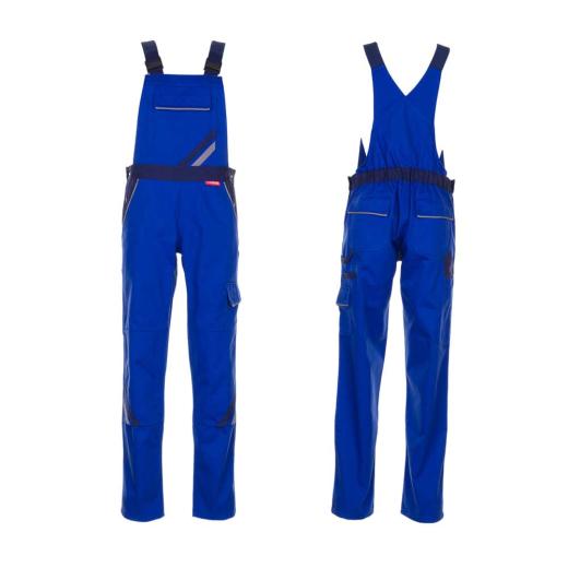 Planam Highline Damen Latzhose kornblau / marine / zink/Gr. 34