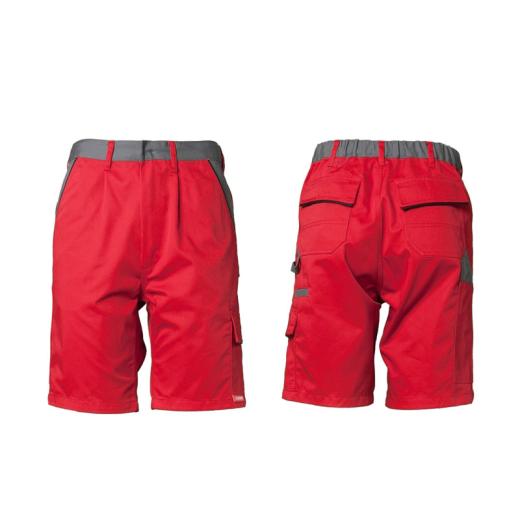 Planam Highline Herren Shorts rot/schiefer/schwarz/Gr. 2XL