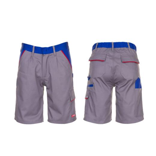 Planam Highline Herren Shorts zink/kornblau/rot/Gr. S