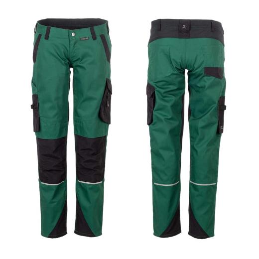 Planam Norit Damen Bundhose Gr. 34 / grün / schwarz