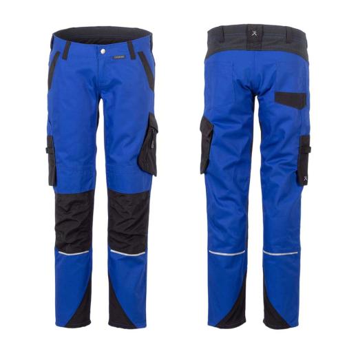 Planam Norit Damen Bundhose Gr. 34 / kornblau / schwarz