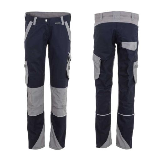 Planam Norit Damen Bundhose Gr. 34 / schwarzblau / zink