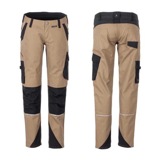 Planam Norit Damen Bundhose Gr. 38 / sand / schwarz