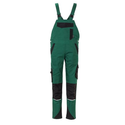 Planam Norit Damen Latzhose grün / schwarz/Gr. 34