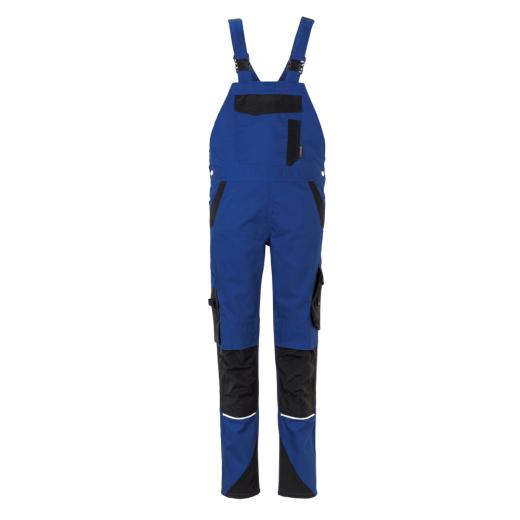 Planam Norit Damen Latzhose kornblau / schwarz/Gr. 34