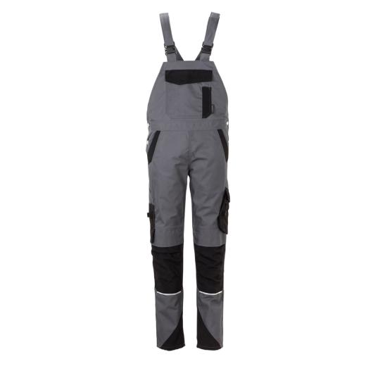 Planam Norit Damen Latzhose schiefer / schwarz/Gr. 34