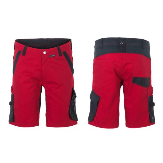 Planam Norit Herren Shorts rot/schwarz/Gr. XS