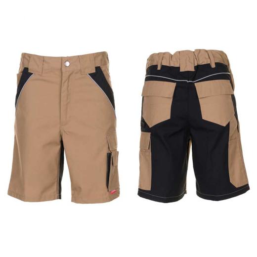 Planam Plaline Herren Shorts sand/schwarz/Gr. XS