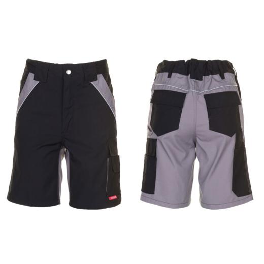 Planam Plaline Herren Shorts schwarz/zink/Gr. 2XL