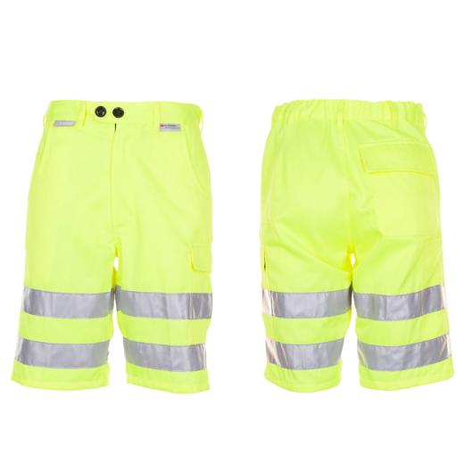 Planam Warnschutz Shorts uni / gelb/Gr. 2XL