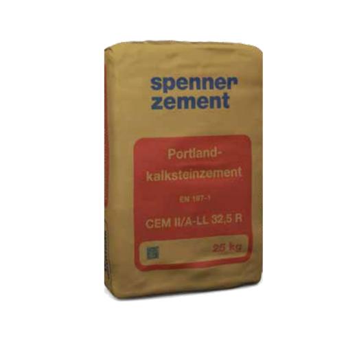 Portlandkalksteinzement, EN 197-1 CEM II/A-LL 32,5 R - 25,00 kg/Sack