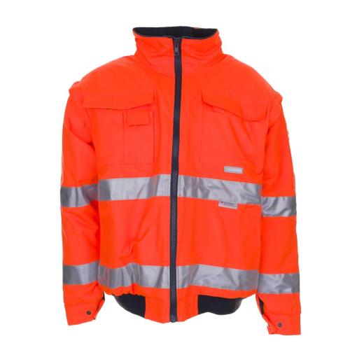 Warnschutz Pilotenjacke uni Orange/Gr. 2XL