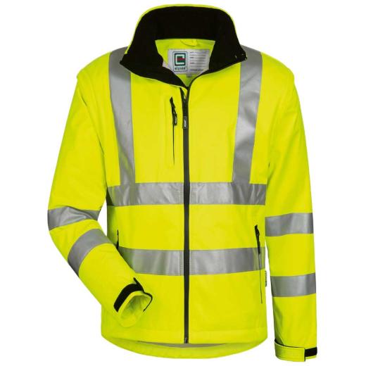 Warnschutz Softshelljacke fluoresz. Gelb/Gr. 2XL