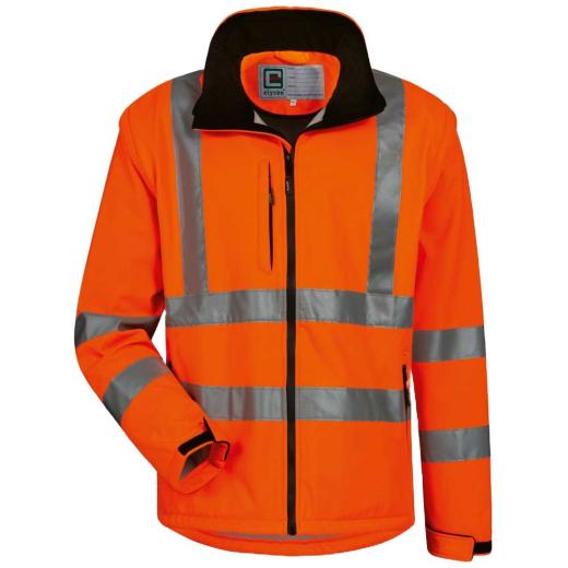 Warnschutz Softshelljacke fluoresz. Orange/Gr. 2XL