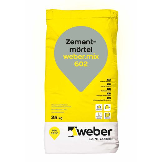 weber.mix 602 naturgrau, 25 kg/Sack, Zementmörtel