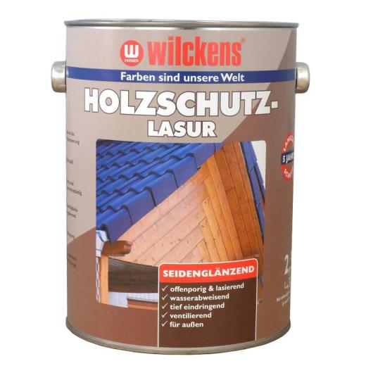 Wilckens Holzschutzlasur wetterbeständiger Schutzanstrich für Laub und Nadelholz Nussbaum\750 ml