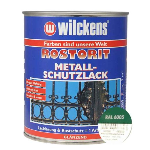 WILCKENS Rostorit Metall-Schutzlack moosgrün RAL 6005