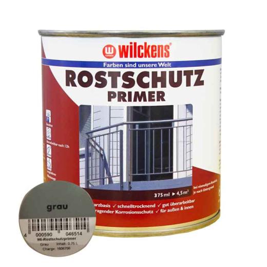 WILCKENS Rostschutz-Primer, hoher Rostschutz grau\10 Liter